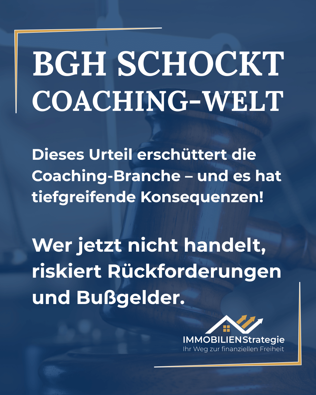 BGH-Urteil Coaching - Bild mit dem Text BGH Schockt Coachingwelt