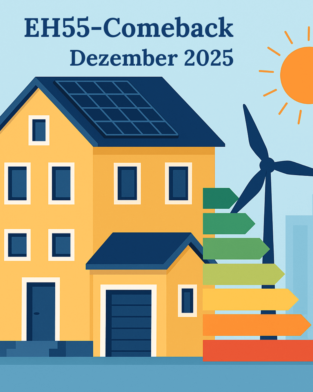 Effizienzhaus 55 - EH55 Förderung 2025