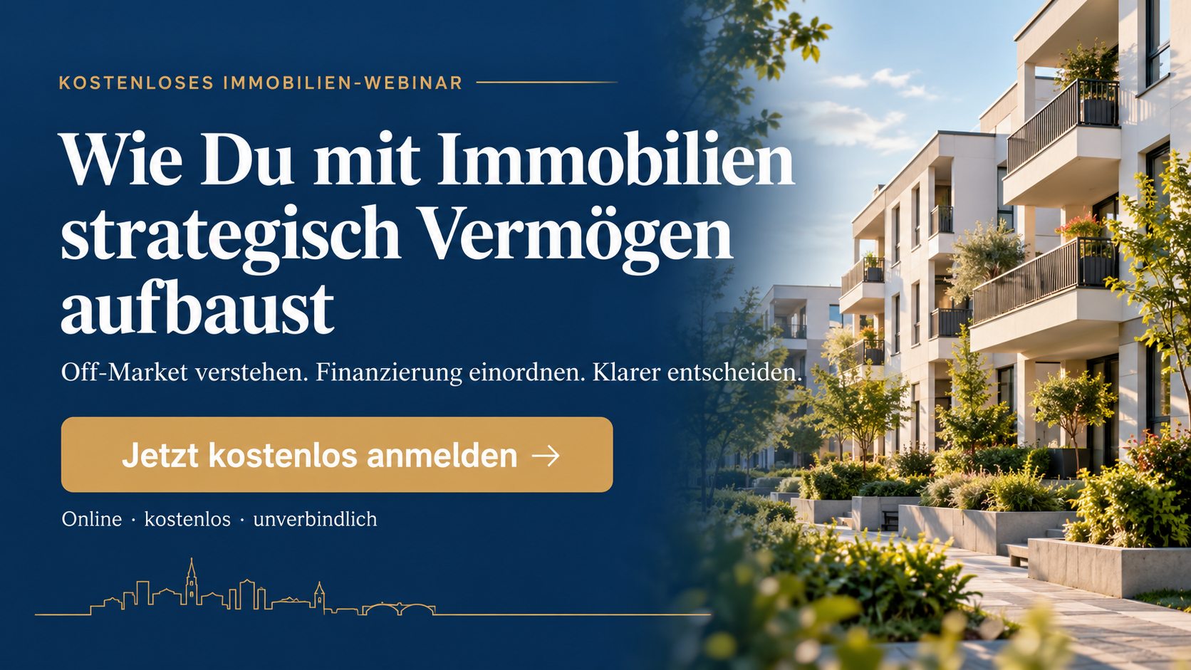 Kostenloses Immobilien-Webinar zur Vermögensstrategie